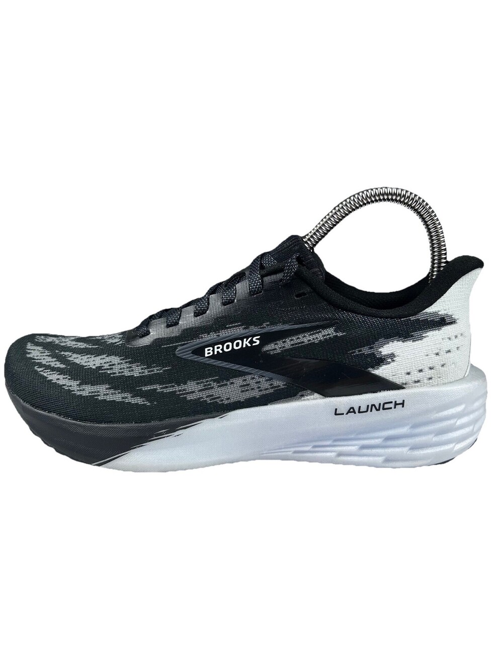 Brooks Launch 11 Womens Road Running Shoes Size 7.5 Black/White Walking Sneakers